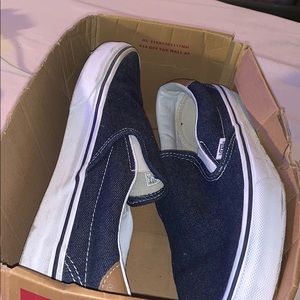 Men Denim Slip-on Vans